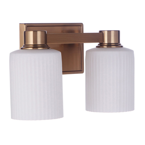 Bretton Satin Brass Bathroom Light by Craftmade Lighting