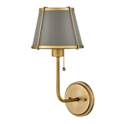 Hinkley Clarke Wall Sconce in Dark Brass & Dark Matte Grey by Hinkley Lighting 4890LDB