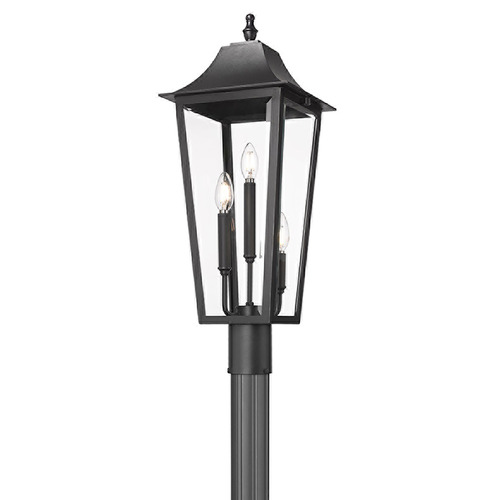Z-Lite Gannon Black Post Light