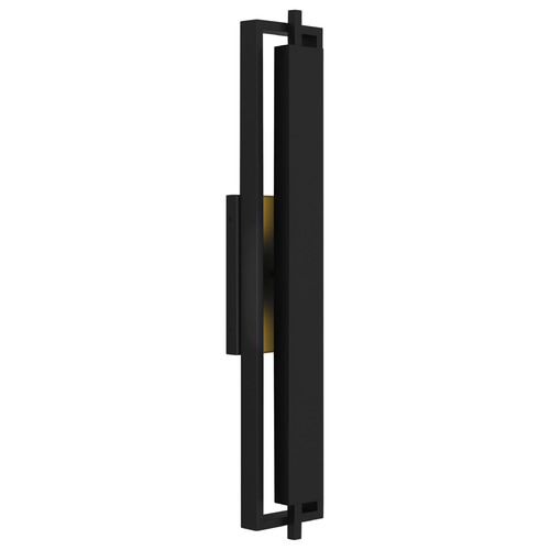 Quoizel Lighting Pointsett Matte Black LED Outdoor Wall Light