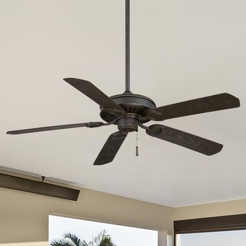 Minka Aire Sundowner 54-Inch Fan in Black Iron by Minka Aire F589-BI/AI