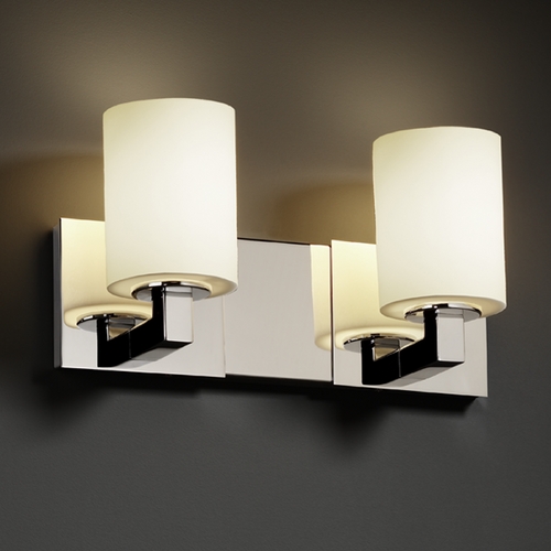 Justice Design Group Justice Design Group Fusion Collection Bathroom Light FSN-8922-10-OPAL-CROM