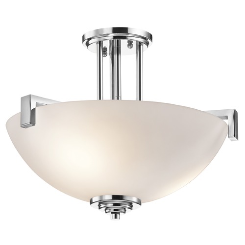 Eileen 17.25-Inch Chrome Semi-Flush Mount by Kichler Lighting