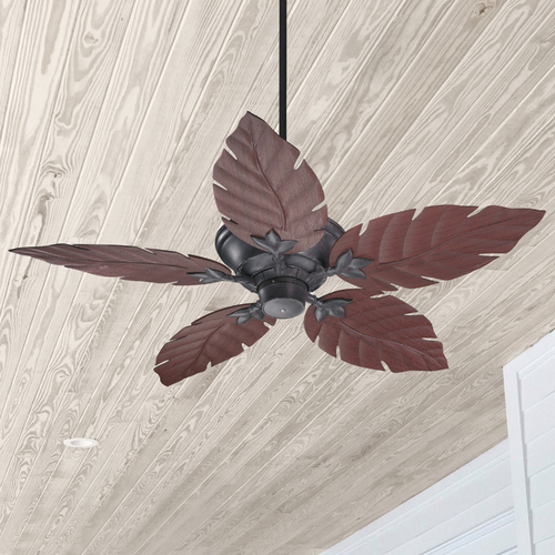Monaco Toasted Sienna Ceiling Fan Without Light by Quorum Lighting