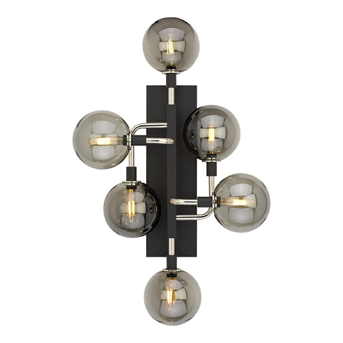 Visual Comfort Modern Collection Viaggio LED Sconce in Nickel & Smoke by Visual Comfort Modern 700WSVGOSN-LED927