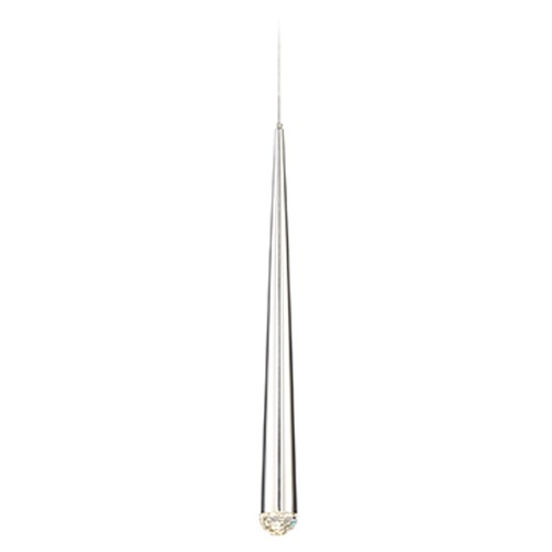 Cascade 18.90-Inch High LED Crystal Mini Pendant in Polished Nickel by Modern Forms