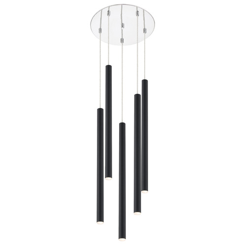 Z-Lite Forest Chrome LED Multi-Light Pendant by Z-Lite 917MP24-MB-LED-5RCH