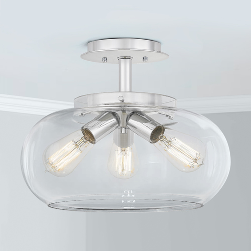 Quoizel Lighting Andrew Polished Chrome 3-Light Semi-Flush Light by Quoizel Lighting ANW1714C