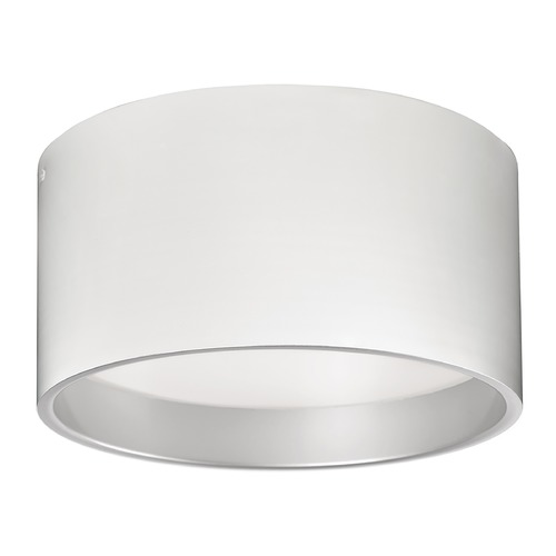 Modern White and Silver LED Flush Mount 3000K 754LM by Kuzco Lighting