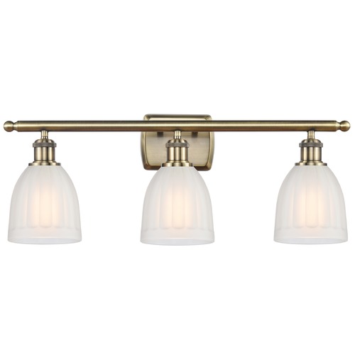 Innovations Lighting Brookfield Antique Brass LED Bathroom Light by Innovations Lighting 516-3W-AB-G441-LED