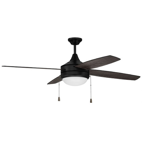 Craftmade Lighting Phaze 52-Inch LED Fan in Flat Black by Craftmade Lighting PHA52FB4