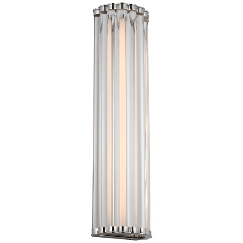 Chapman & Myers Kean 21-Inch Sconce in Nickel by Visual Comfort Signature