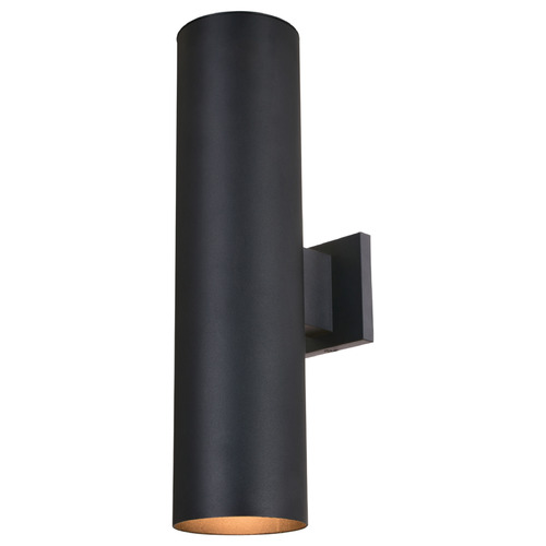 Vaxcel Lighting Chiasso Textured Black Outdoor Wall Light