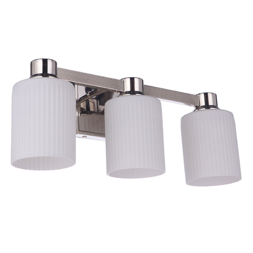 Bretton Polished Nickel Bathroom Light by Craftmade Lighting