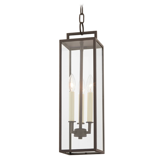 Troy Lighting Beckham Textured Bronze Outdoor Hanging Light