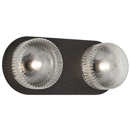 Matteo Lighting Knobbel Matte Black LED Vertical Bathroom Light by Matteo Lighting S01302MBCL