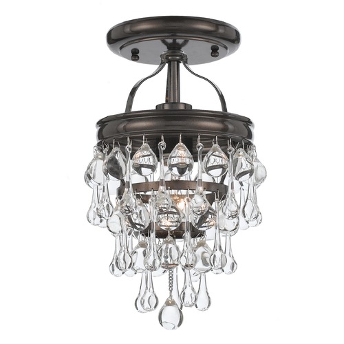 Crystorama Lighting Crystorama Lighting Calypso Vibrant Bronze Semi-Flushmount Light 131-VZ_CEILING