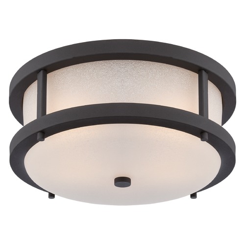 Willis Textured Black LED Flush Mount by Nuvo Lighting