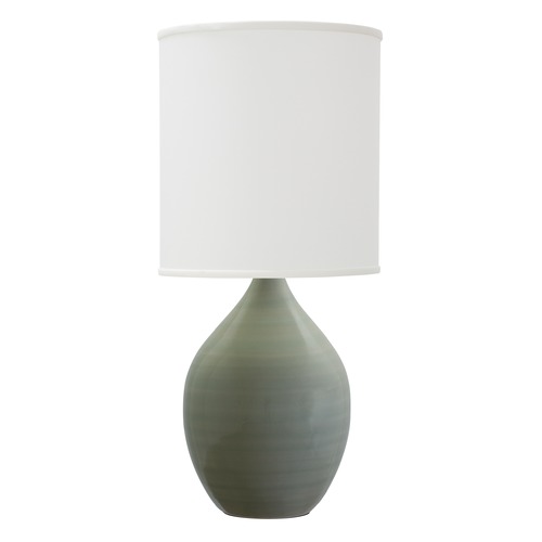 House of Troy Lighting House of Troy Scatchard Celadon Table Lamp with Cylindrical Shade GS401-CG