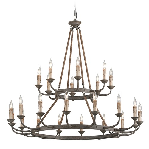Cyrano Earthen Bronze Chandelier by Troy Lighting