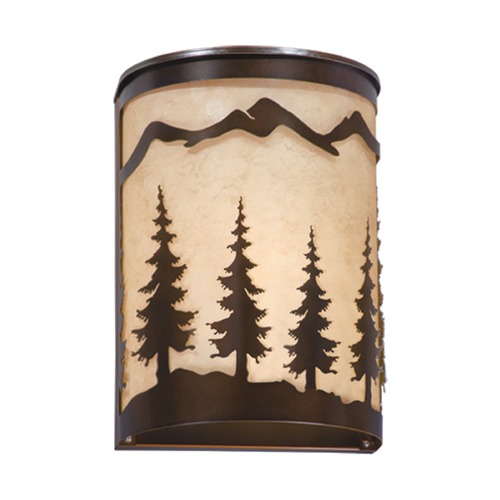 Yosemite Burnished Bronze Sconce by Vaxcel Lighting