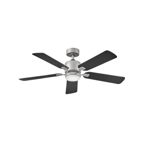 Hinkley Afton Satin Steel LED Ceiling Fan with Light by Hinkley Lighting 903552FSS-LIA