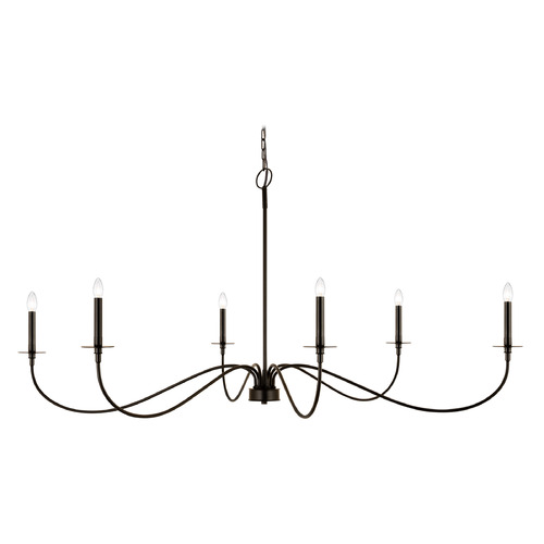 Arrington Matte Black Chandelier by Z-Lite