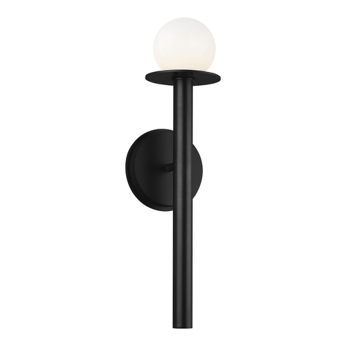 Visual Comfort Studio Collection Kelly Wearstler Nodes 17.38-Inch Tall Midnight Black Sconce by Visual Comfort Studio KW1001MBK