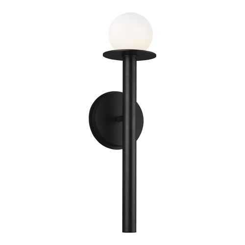 Kelly Wearstler Nodes 17.38-Inch Tall Midnight Black Sconce by Visual Comfort Studio