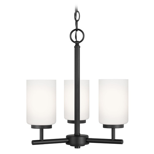 Oslo 15-Inch Chandelier in Midnight Black by Generation Lighting