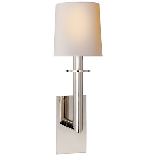 Visual Comfort Signature Collection J. Randall Powers Dalston Sconce in Polished Nickel by Visual Comfort Signature SP2017PNNP