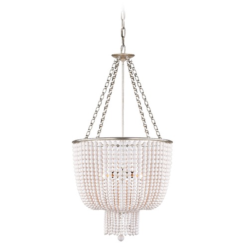 Visual Comfort Signature Collection Aerin Jacqueline Chandelier in Silver Leaf by Visual Comfort Signature ARN5102BSLWG