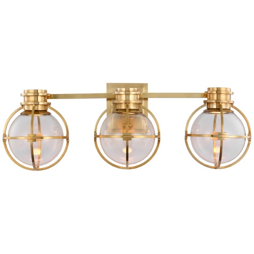 Chapman & Myers Gracie LED Vanity Light in Brass by Visual Comfort Signature