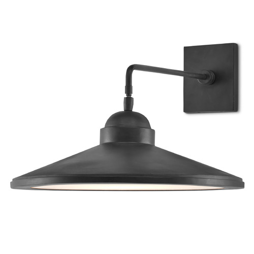 Currey and Company Lighting Currey and Company Tom Caldwell Ditchley Black Bronze LED Sconce 5000-0197