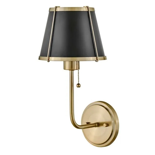 Clarke Wall Sconce in Warm Brass & Black by Hinkley Lighting