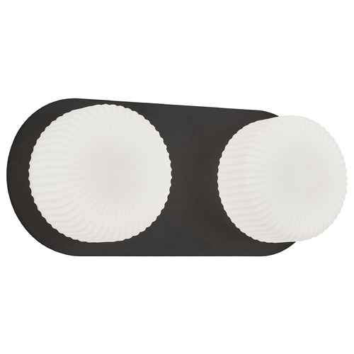 Matteo Lighting Knobbel Matte Black LED Vertical Bathroom Light by Matteo Lighting S01302MBOP