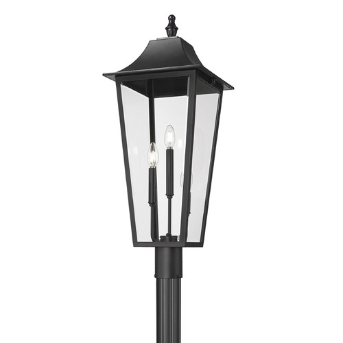 Z-Lite Gannon Black Post Light