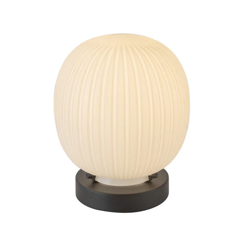 Alora Lighting Cherise Matte Black Table Lamp with Globe Shade
