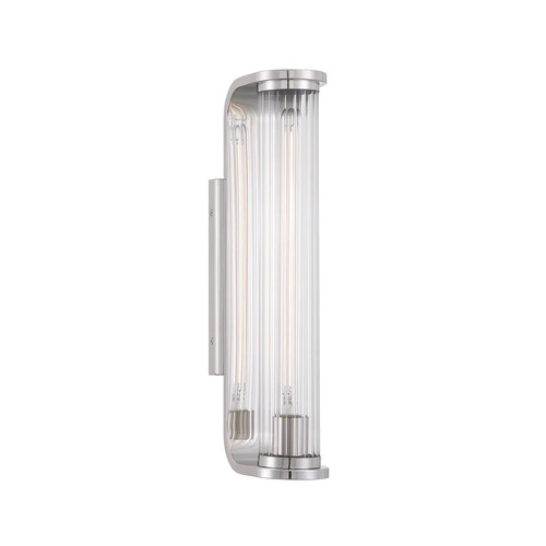 Crystorama Lighting Jarvis Wall Sconce in Polished Nickel by Crystorama Lighting JAR-2301-PN