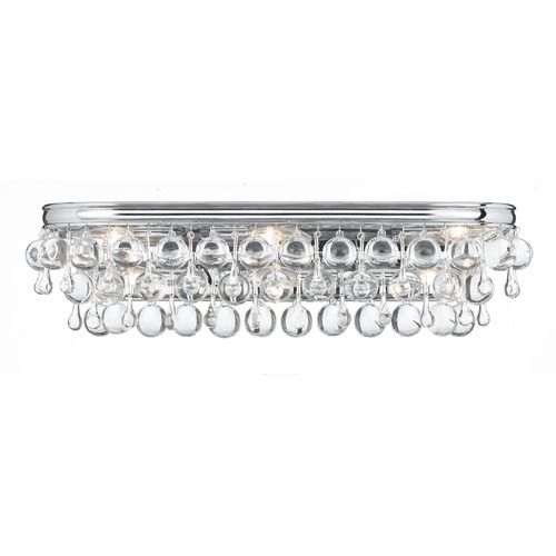 Crystorama Lighting Calypso Polished Chrome Bathroom Light