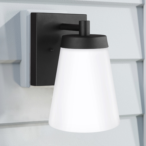 Renville Black Outdoor Wall Light by Generation Lighting
