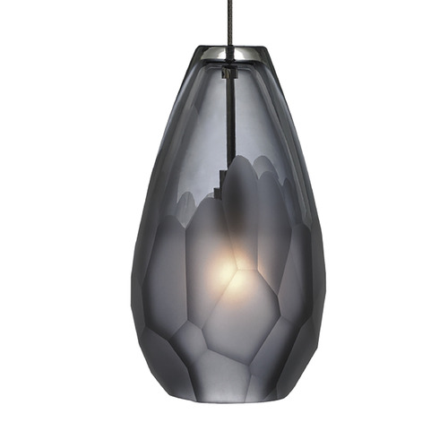 Briolette Freejack Pendant in Bronze & Smoke by Visual Comfort Modern