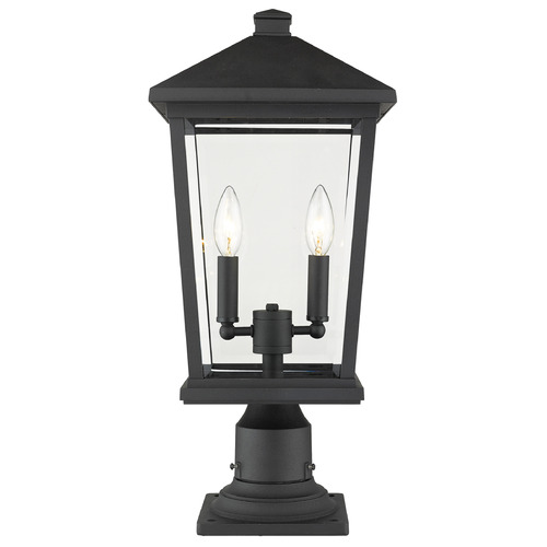 Z-Lite Beacon Black Post Light by Z-Lite 568PHBR-533PM-BK