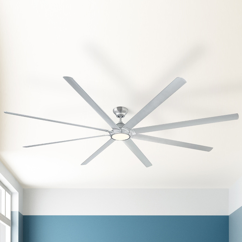 Hydra 120-Inch LED Smart Fan in Titanium Silver 2700K by Modern Forms