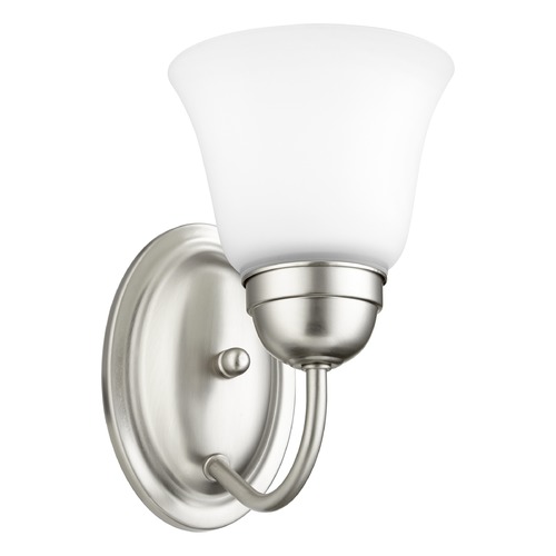 Quorum Lighting Satin Nickel Sconce by Quorum Lighting 5404-1-65