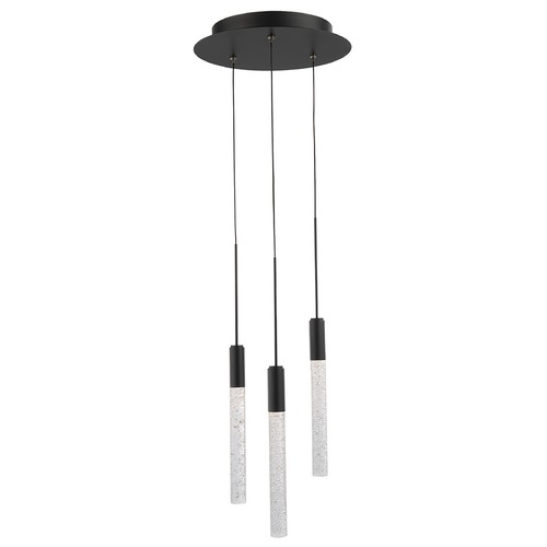 Modern Forms by WAC Lighting Magic Black LED Multi-Light Pendant by Modern Forms PD-35603-BK