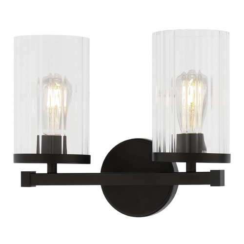 Matteo Lighting Liberty Black Bathroom Light by Matteo Lighting S06102BK