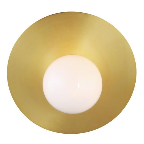 Visual Comfort Studio Collection Kelly Wearstler Nodes 8-Inch Burnished Brass Angled Sconce by Visual Comfort Studio KW1041BBS