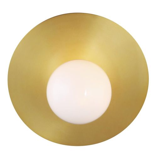 Kelly Wearstler Nodes 8-Inch Burnished Brass Angled Sconce by Visual Comfort Studio