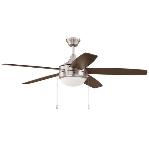 Phaze Energy Star 52-Inch Fan in Brushed Nickel by Craftmade Lighting